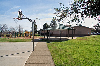 Taft basketball courts playground