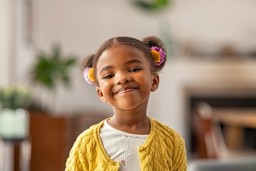Little girl smiling